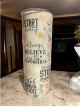 Custom Always Believe Stainless Steel Tumbler