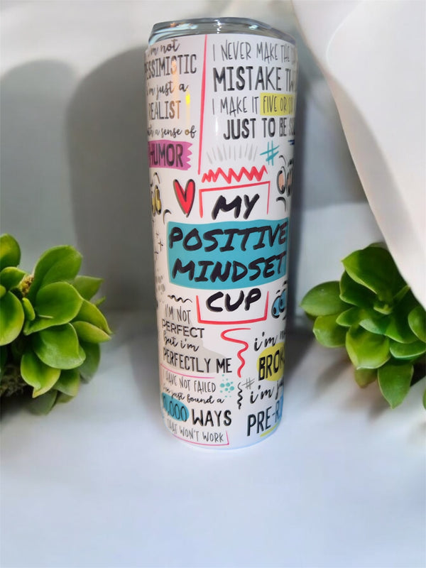 Custom Positive Mindset Stainless Steel Tumbler